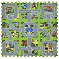 Juskys Kinder Puzzlematte - diverse Designs - Grün