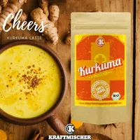 Kurkuma Pulver BIO, Gelbwurz, Kurkumin, Curcuma gemahlen - 500g