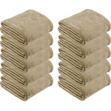 Wohndecke Fleece Wohndecke 10er-Pack "Amarillo", REDBEST, Fleece Uni beige|braun 130 cm x 180 cm