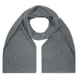Strickschal grob MB504, dunkelgrau-melange - dunkelgrau