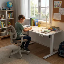 HJH Office Schreibtisch Worktime Kid Weiß