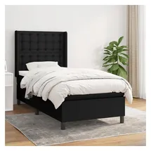 vidaXL Boxspringbett 100 x 200 cm Schwarz
