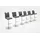 MCA Furniture Barhocker 42 x 91 x 50 cm Schwarz