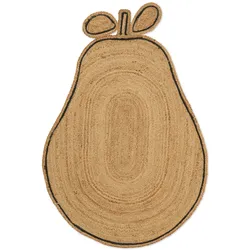 Ferm Living - Juteteppich geflochten, Birne / natur
