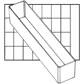 RAACO Einsatzkasten Polypropylen 218 x 39 x 47 mm Transparent