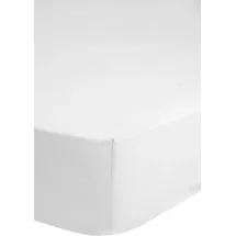 HIP Spannbettlaken Baumwolle 160 x 200 cm weiß
