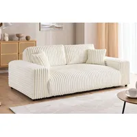 S-style möbel Mollis - Sofa 2 Sitzer aus Plüschcord