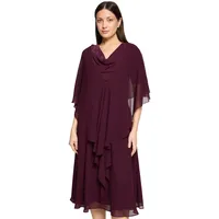 Vera Mont Chiffonstola mit Volant", in Strong aubergine), | Gr.: L