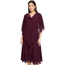 Vera Mont Chiffonstola mit Volant", in Strong aubergine), | Gr.: L