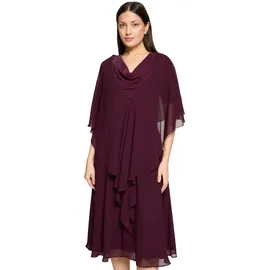 Vera Mont Chiffonstola mit Volant", in Strong aubergine), | Gr.: L