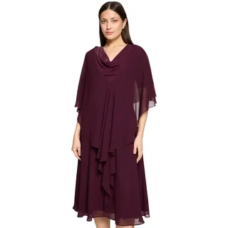 Vera Mont Chiffonstola mit Volant", in Strong aubergine), | Gr.: L