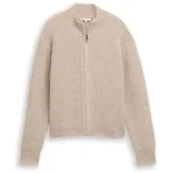 Tom Tailor Cardigan mit Reißverschluss Beige M