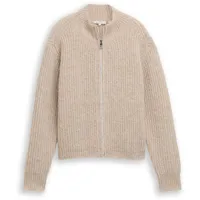 Tom Tailor Cardigan mit Reißverschluss Beige M
