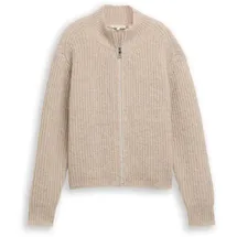 Tom Tailor Cardigan mit Reißverschluss Beige M