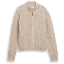 Tom Tailor Cardigan mit Reißverschluss Beige M