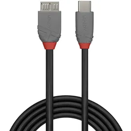 Lindy 36621, - USB 3.2 Typ C auf Micro-B Kabel, 1 m