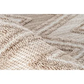 Kayoom Teppich »Sarai 225« rechteckig 6 mm Höhe Flachgewebe Kayoom grau, weiß B : beige