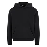 URBAN CLASSICS Fluffy Kapuzenpullover - Black - L