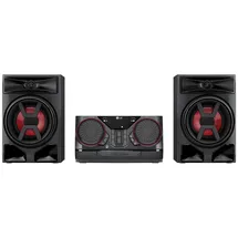 LG CK43N XBOOM, Soundsystem, 300 W, Bluetooth, USB, AUX-Eingang, Synchronisation, Partysteuerung, Equalizer, MP3-Player, leistungsstarkes Audio für Zuhause und Partys, Schwarz