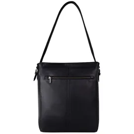 Cowboysbag Brampton Schultertasche Leder 28 cm Laptopfach schwarz