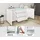 Home Affaire Sideboard VERA 150 x 67,9 x 39,5 cm Braun / Weiß