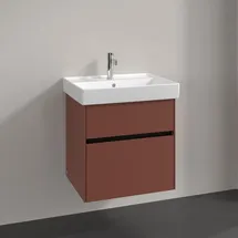Villeroy & Boch Waschbeckenunterschrank 2 Auszüge 55,4 x 54,6 x 44,4 cm Wine Red