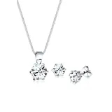 Elli Schmuckset Basic Kristalle Silber