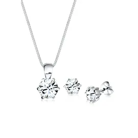 Elli Schmuckset Basic Kristalle Silber