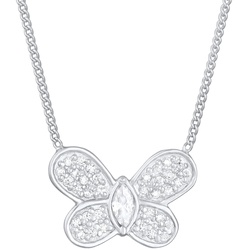 Elli Schmetterling Butterfly Zirkonia 925 Silber Ketten   Damen 