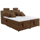 Palermo 180x200 cm Boxspringbett mit Motor Schlamm, Ausführung:Variante 3