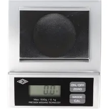 Wedo Elektronische Präzisionstaschenwaage Precision 500 silber