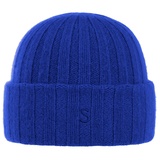 Stetson Strickmütze Beanie aus 100% Kaschmir mit Umschlag blau|braun