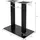 ML-Design Tischgestell Doppel Schwarz H 72cm Stahl Doppelsäule