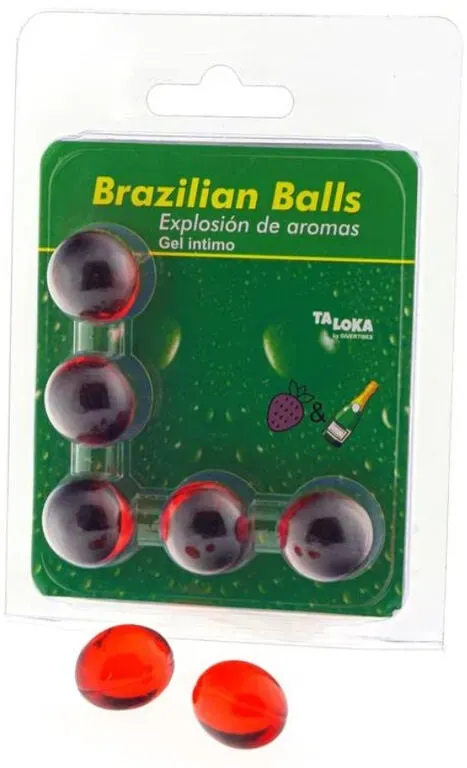 TALOKA - 5 BRASILIANISCHE BLLE, ERDBEER & CHAMPAGNER-INTIM-GEL