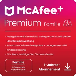 McAfee+ Premium Family Security (6 Users - 1 Year) ESD