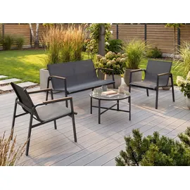 beautysofa THAITI Set 4-tlg. Dunkelgrau