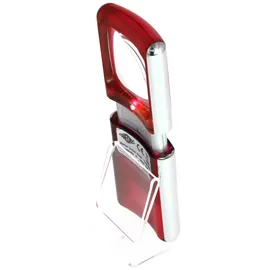 Wedo Lupe eckig mit LED Beleuchtung inklusiv Batterien,