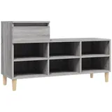 vidaXL Schuhregal Grau Sonoma 102 x 36 x 60 cm grau