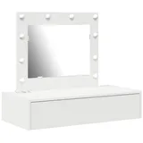 vidaXL Schminktisch mit LED-Leuchten Wandmontage Weiß Vidaxl 386117