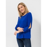 KIM & CO. Shirt, Langarm Brazil Knit Jersey offener Blusen-Ärmel figurumspielend