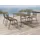 vente-unique Gartentisch 160 x 80 x 74,5 cm Braun/Schwarz