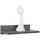 Ricoo Wandregal 30 x 8 x 19 cm Grau
