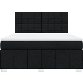 vidaXL Boxspringbett 180 x 200 cm Schwarz