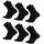 Danish Endurance COTTON CREW SOCKEN 6-Paar Schwarz 43-47