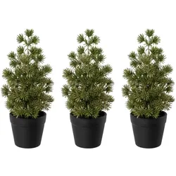 Künstlicher Weihnachtsbaum CREATIV GREEN "Weihnachtsdeko, künstlicher Christbaum, Tannenbaum", grün, H:21,5cm, Kunststoff, Weihnachtsbäume, Kunstweihnachtsbäume, mit Glitzer-Optik