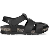 Panama Jack Herren Stanley Flat Sandal, Negro C2, 46