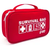 HAPPY DIKDIK Survival Bag 40 Geburtstag Frauen & Männer - Originelles Geschenk zum 40. Geburtstag Mann/Frau - Kreative Deko für Geschenke ab 40 - ohne Inhalt