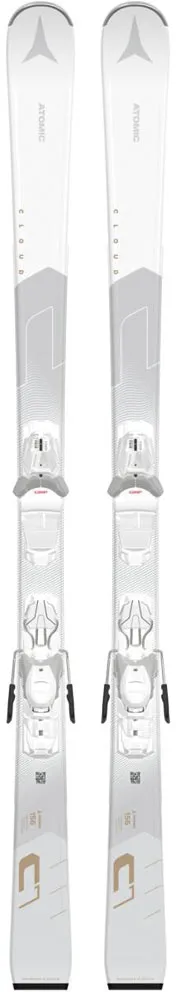 ATOMIC Alpinski-Set CLOUD C7 + M 10 GW - Da., white (163 cm)