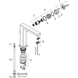 Hansgrohe Tecturis E Einhandmischer Brushed Bronze