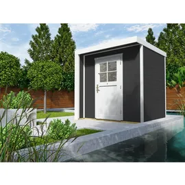 Weka Designhaus 262 2,09 x 2,05 m anthrazit